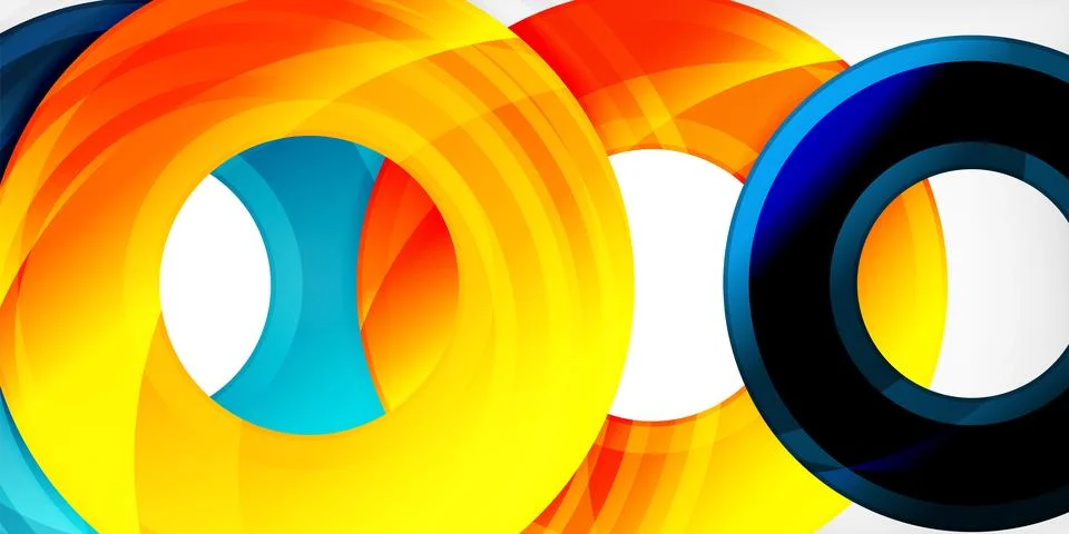 Circles, round elements, ring shapes premium background. Vector Illustration For 스톡 일러스트