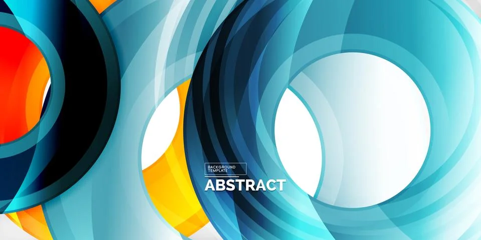 Circles, round elements, ring shapes premium background. Vector Illustration For Illustrazione stock