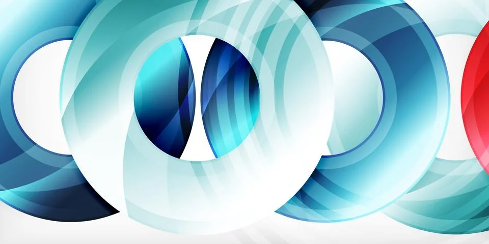 Circles, round elements, ring shapes premium background. Vector Illustration For イラスト素材