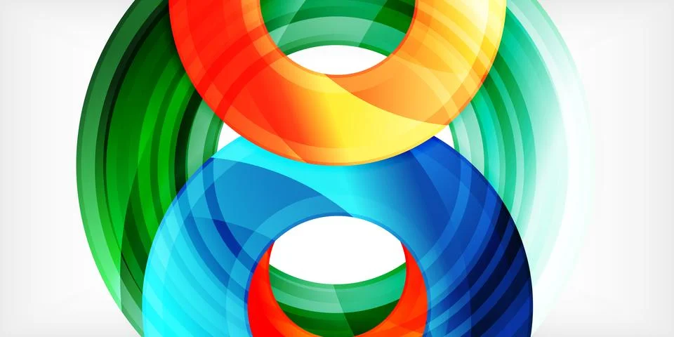 Circles, round elements, ring shapes premium background. Vector Illustration For イラスト素材
