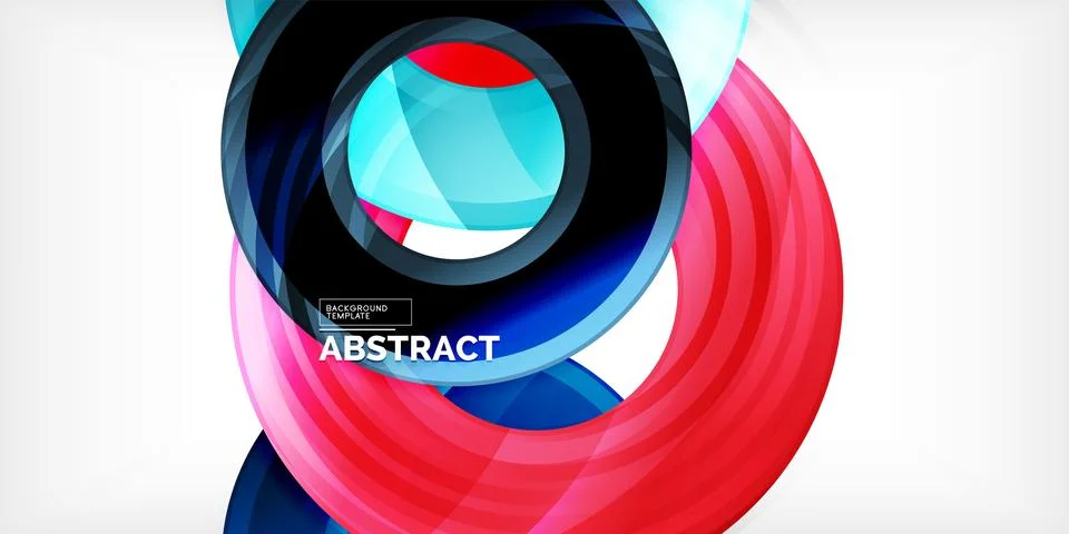 Circles, round elements, ring shapes premium background. Vector Illustration For Illustrazione stock