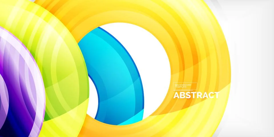 Circles, round elements, ring shapes premium background. Vector Illustration For イラスト素材
