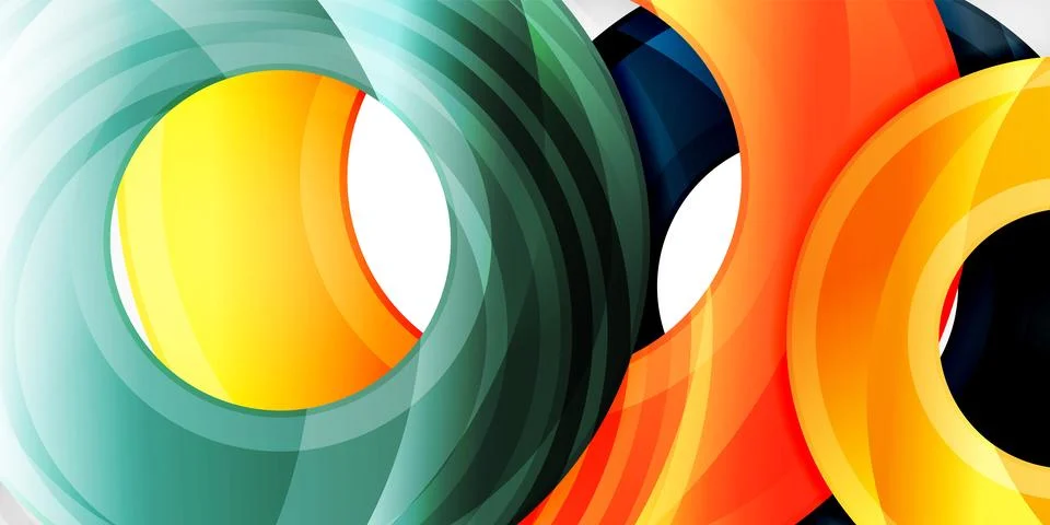 Circles, round elements, ring shapes premium background. Vector Illustration For 스톡 일러스트
