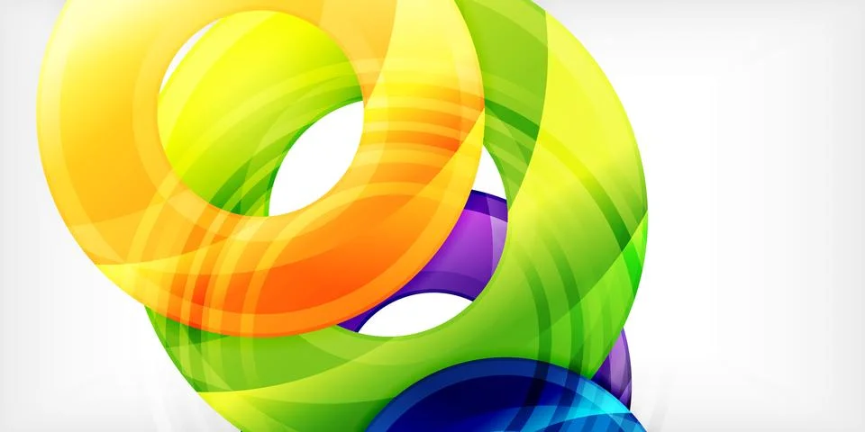 Circles, round elements, ring shapes premium background. Vector Illustration For イラスト素材