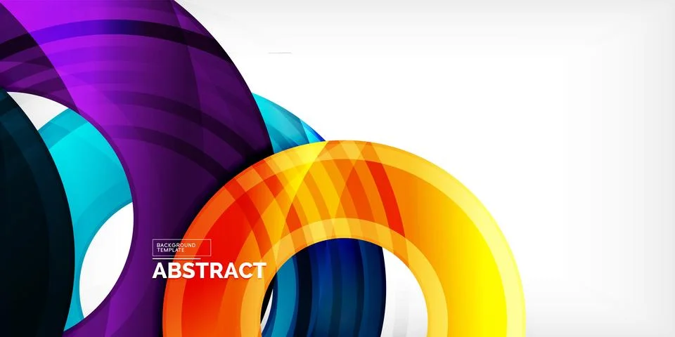 Circles, round elements, ring shapes premium background. Vector Illustration For 스톡 일러스트