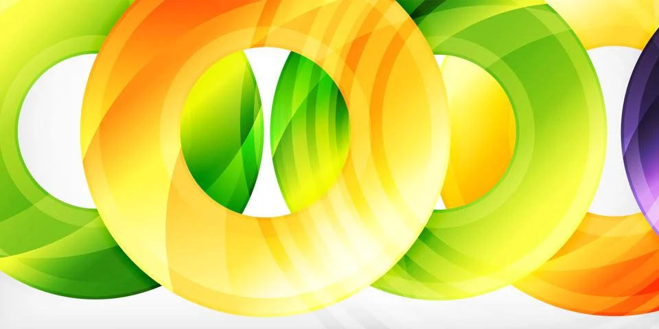 Circles, round elements, ring shapes premium background. Vector Illustration For Illustrazione stock