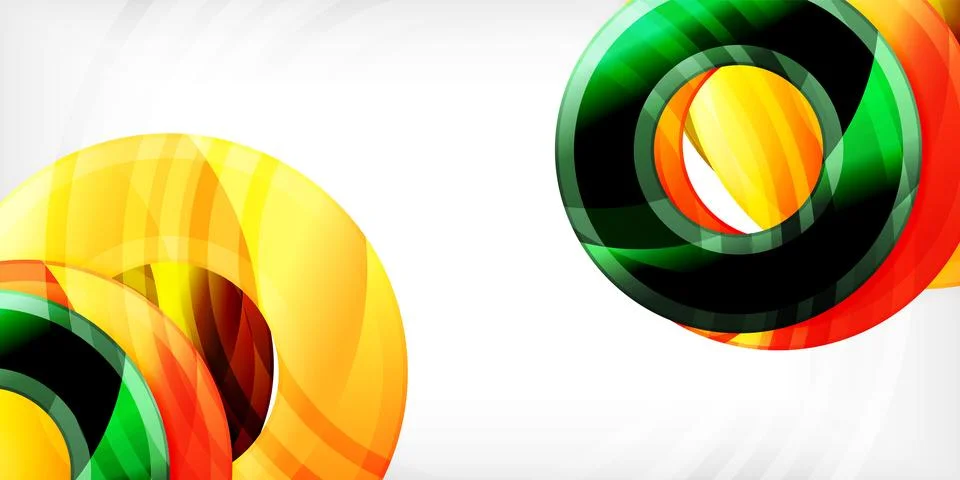 Circles, round elements, ring shapes premium background. Vector Illustration For Illustrazione stock