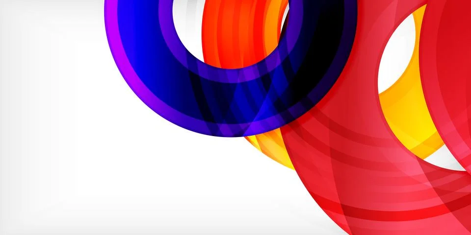 Circles, round elements, ring shapes premium background. Vector Illustration For Illustrazione stock