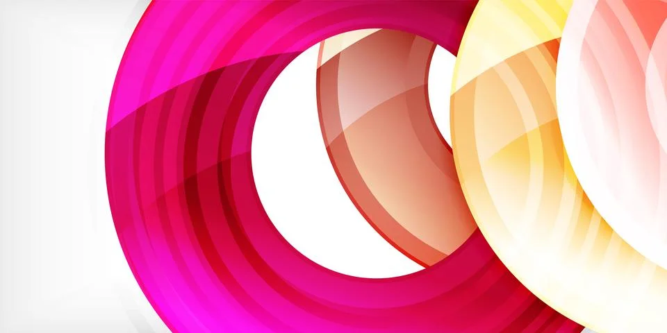 Circles, round elements, ring shapes premium background. Vector Illustration For イラスト素材