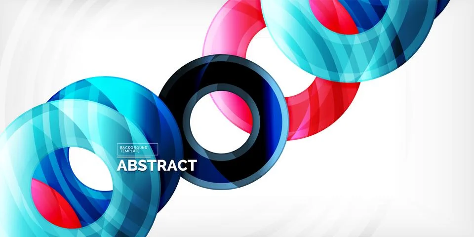 Circles, round elements, ring shapes premium background. Vector Illustratio.. Illustrazione stock