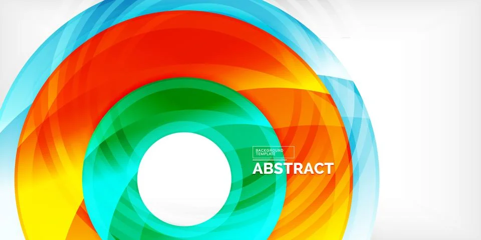 Circles, round elements, ring shapes premium background. Vector Illustration For Illustrazione stock