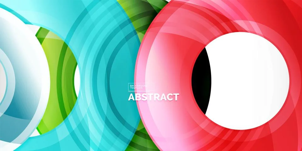 Circles, round elements, ring shapes premium background. Vector Illustration For Stock Illustration