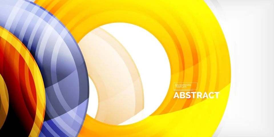 Circles, round elements, ring shapes premium background. Vector Illustration For Illustrazione stock