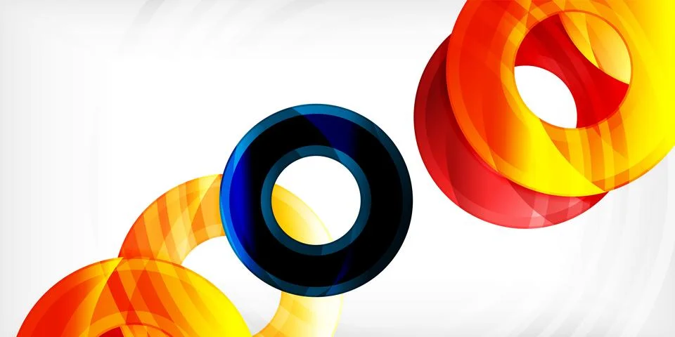 Circles, round elements, ring shapes premium background. Vector Illustration For Stock Illustration