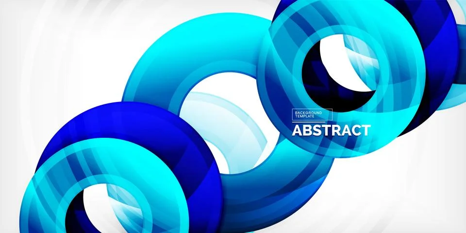 Circles, round elements, ring shapes premium background. Vector Illustration For Illustrazione stock