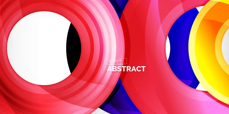 Circles, round elements, ring shapes premium background. Vector Illustration For 스톡 일러스트