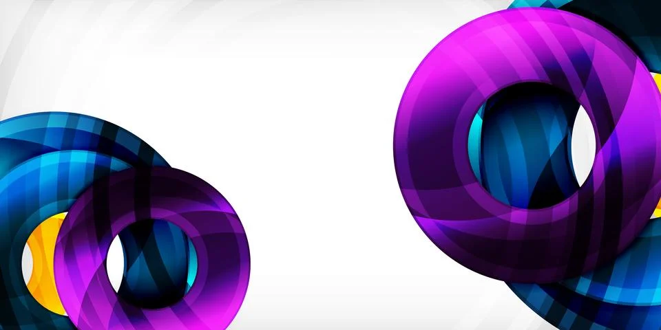 Circles, round elements, ring shapes premium background. Vector Illustration For Stock Illustration