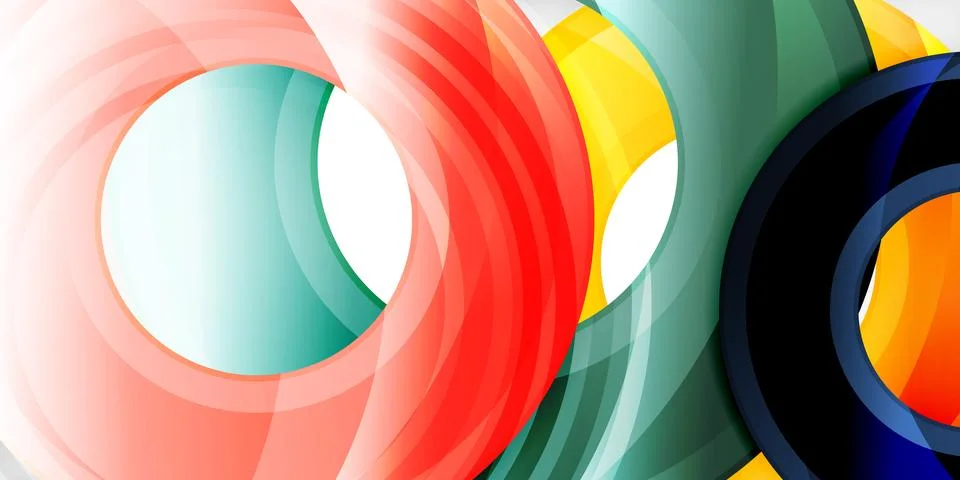 Circles, round elements, ring shapes premium background. Vector Illustration For Stock Illustration
