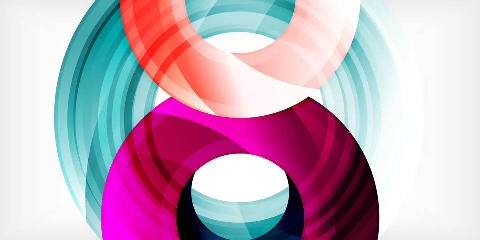 Circles, round elements, ring shapes premium background. Vector Illustration For 스톡 일러스트