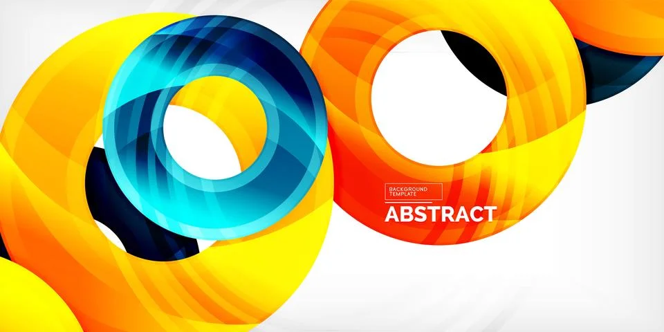 Circles, round elements, ring shapes premium background. Vector Illustration For 스톡 일러스트