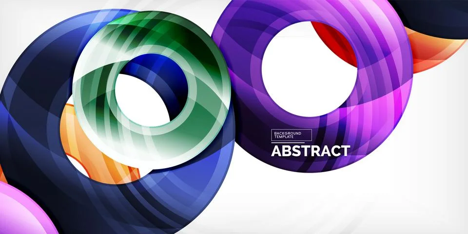 Circles, round elements, ring shapes premium background. Vector Illustration For Stock Illustration