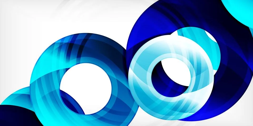 Circles, round elements, ring shapes premium background. Vector Illustration For Stock Illustration