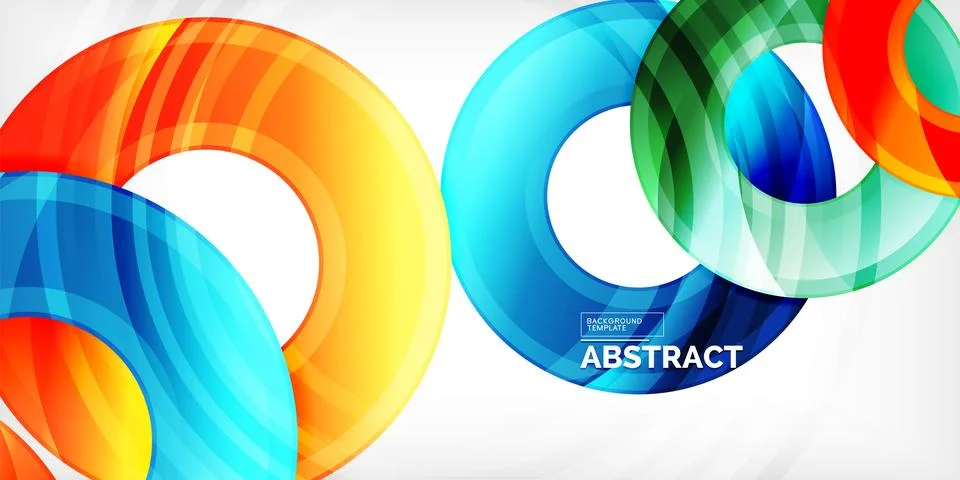 Circles, round elements, ring shapes premium background. Vector Illustration For Stock Illustration
