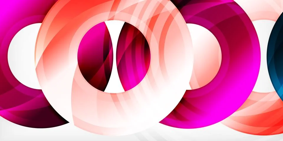 Circles, round elements, ring shapes premium background. Vector Illustration For Stock Illustration