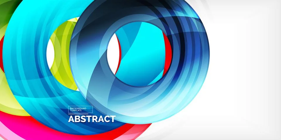 Circles, round elements, ring shapes premium background. Vector Illustration For 스톡 일러스트