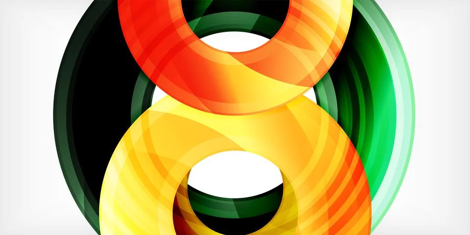 Circles, round elements, ring shapes premium background. Vector Illustration For Stock Illustration