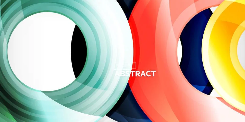 Circles, round elements, ring shapes premium background. Vector Illustration For Stock Illustration