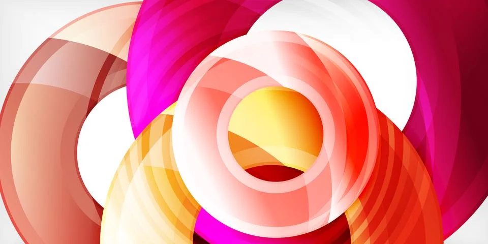 Circles, round elements, ring shapes premium background. Vector Illustration For 스톡 일러스트