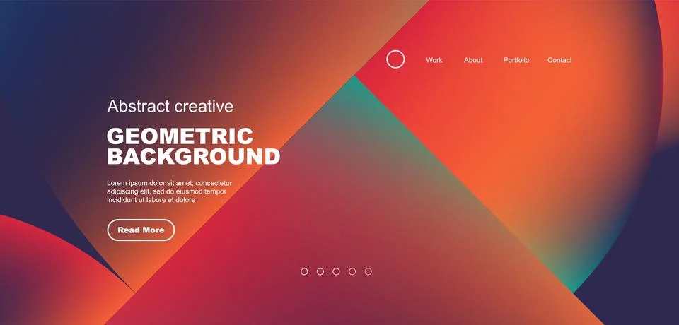 Circles, round shapes and lines with fluid gradients abstract background. Vector Illustrazione stock