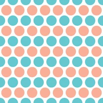 Circles rows seamless pattern Stock Illustration