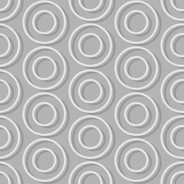 Circles of seamless background. Abstract seamless pattern retro style Stock Illustration