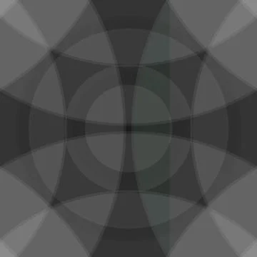Circles seamless background. Colors: outer space, beaver, gray, eggplant, sha Stock Illustration