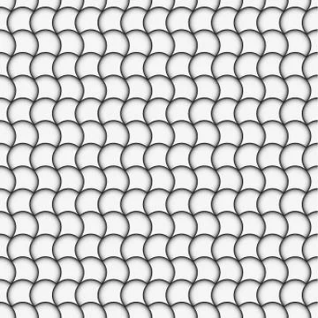 Circles seamless pattern. Black and white abstract background. Repeatable. Stock Illustration