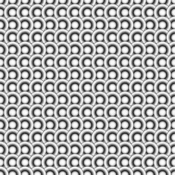 Circles seamless pattern. Black and white abstract background. Repeatable. Stock Illustration