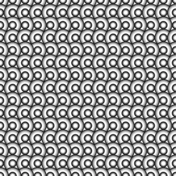 Circles seamless pattern. Black and white abstract background. Repeatable. 스톡 일러스트