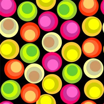 Circles seamless pattern Stock Illustration