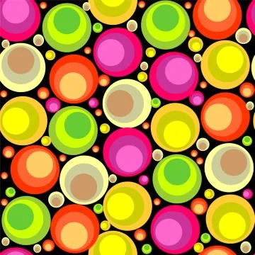 Circles seamless pattern Stock Illustration
