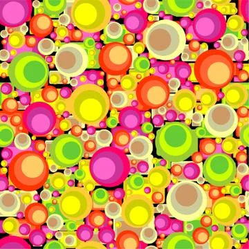 Circles seamless pattern Stock Illustration