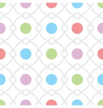 Circles Seamless Pattern Illustrazione stock