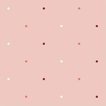 Circles seamless pattern, lovely romantic background, great for Valentine's D Stock Illustration