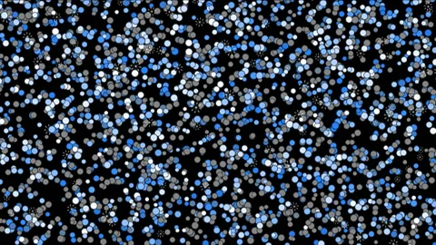 Circles Shape Blue White Gray Animation Background Stock Footage 148489736