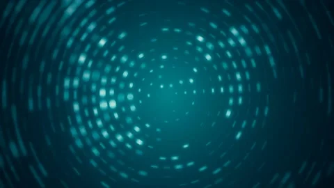 Circles Shape Glowing Lights Loop Stock Footage 219402765