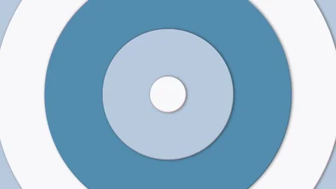 Circles With SHift Effect And Circular Motion Stock Footage 264648231