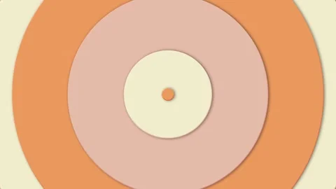 Circles With SHift Effect And Circular Motion Stock Footage 264649289