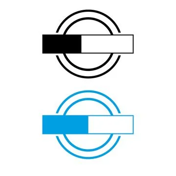 Circles Split Frame Monogram Design, Copy space for monogram, title, badge, insi 스톡 일러스트