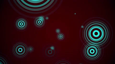Circles spring up on a colorful background Stock Footage 220496204